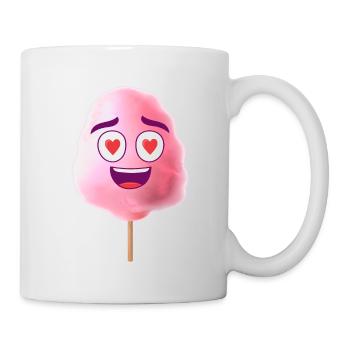 Barbe à papa rose - Mug blanc - blanc - Droite