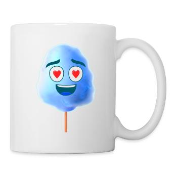 Barbe à papa bleu - Mug blanc - blanc - Droite