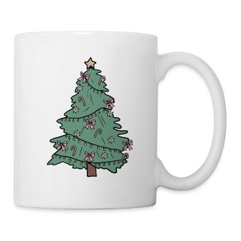 Arbre de Noël - Mug blanc - blanc - Droite