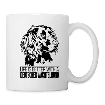 German Quail Dog life is better Dog Wilsigns - Mug - white - Right