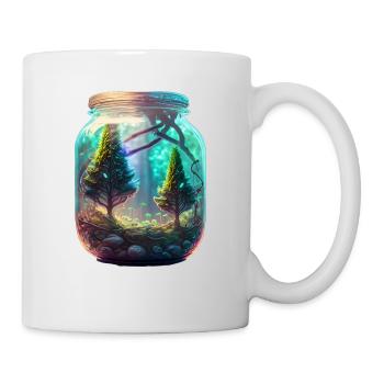 magischer Wald im Glas - Tasse - Weiß - Rechts