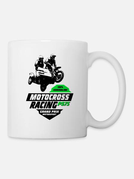 Sidecarcross - Sidecar Moto Cross - Mug blanc - blanc
