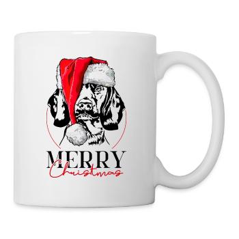 Santa Bavarian Mountain Hound Christmas - Mug - white - Right