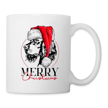 Santa Gordon Setter Merry Christmas Dog Wilsigns - Mug - white - Right