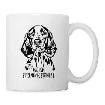 Aimé par un chien gallois Springer Spaniel Wilsigns - Mug blanc - blanc - Droite