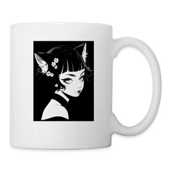 Anime, Mädchen, Geschenk, otaku, manga, horror - Tasse - Weiß - Rechts