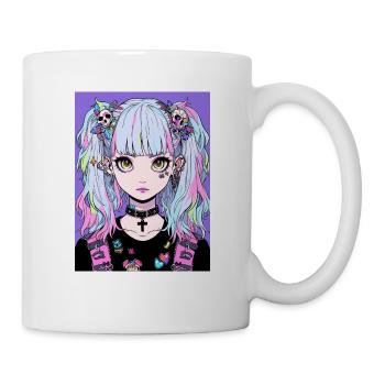 Anime, Mädchen, Geschenk - Tasse - Weiß - Rechts