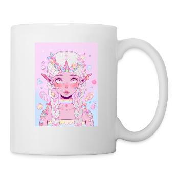 Cadeau de fille d’anime - Mug blanc - blanc - Droite