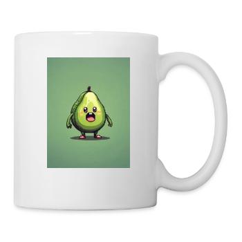 Pixelart Avocado - Tasse - Weiß - Rechts