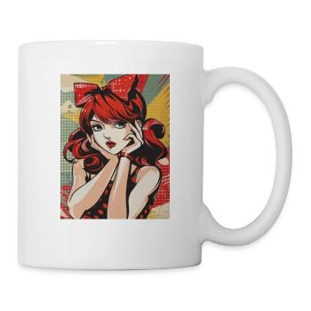 anime, girl, waifu, japan - Tasse - Weiß - Rechts