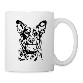 Bovins Chien Balle Balljunkie Chiens Wilsigns - Mug blanc - blanc - Droite