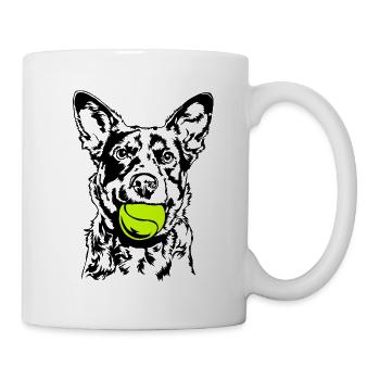 Bovins Chien Balle Balljunkie Chiens Wilsigns - Mug blanc - blanc - Droite