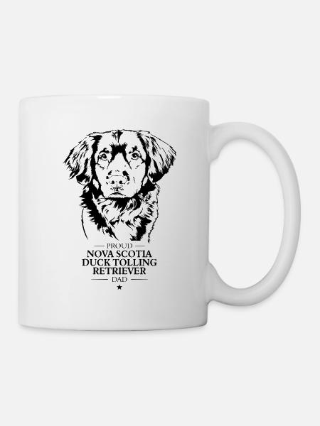 Nova Scotia Duck Tolling Retriever Dad Wilsigns - Tasse - Weiß