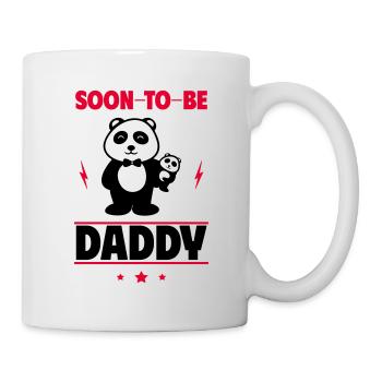 Adorable Panda: Ankündigung des baldigen Vaters - Tasse - Weiß - Rechts