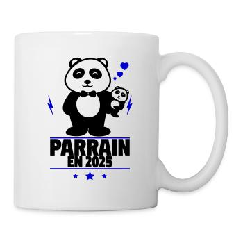 Parrain en 2025,bientôt parrain - Mug blanc - blanc - Droite