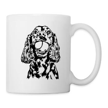 Cocker Spaniel Chien Chien Wilsigns - Mug blanc - blanc - Droite