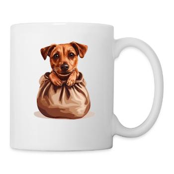 Pocket Pup – Your faithful companion in a pouch - Mug - white - Right
