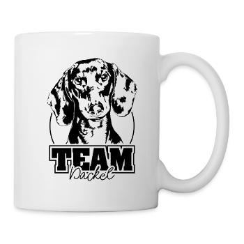 TEAM Dackel Hund Hunde Wilsigns - Tasse - Weiß - Rechts