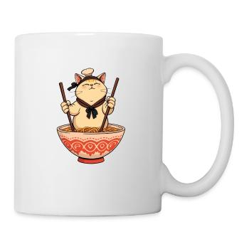Sushi Cat – Drôle de chat de chef de nouilles ! - Mug blanc - blanc - Droite