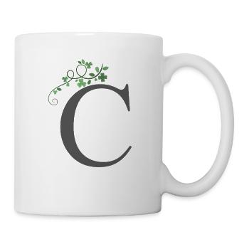 C mit Kleeblätter - Tasse - Weiß - Rechts