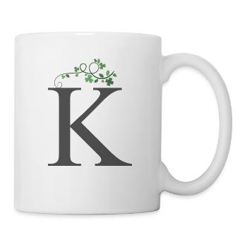 K with Shamrocks - Mug - white - Right