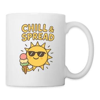 Chill & Spread Sonne Eis Spaß - Mug blanc - blanc - Droite