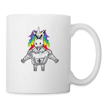 Einhorn Muskeln - Tasse - Weiß - Rechts