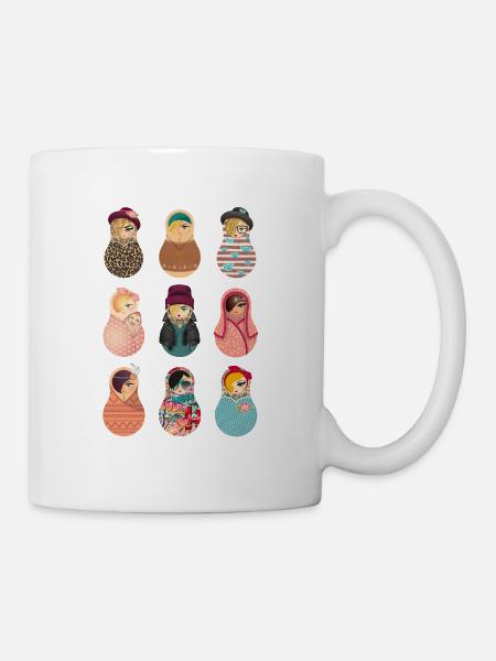 Matroschka Babes 2 - Tasse - Weiß