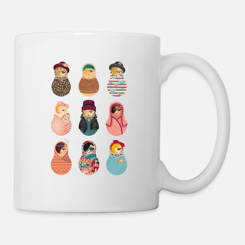 Matroschka Babes 2 - Tasse - Weiß