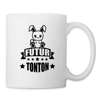 annonce grossesse futur tonton - Mug blanc - blanc - Droite