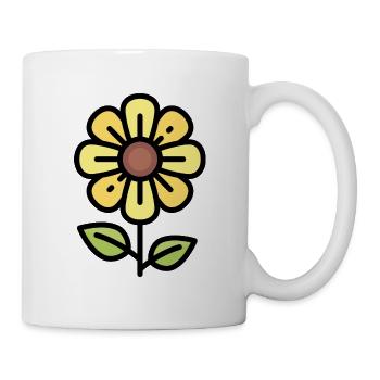 Yellow flower gift idea - Mug - white - Right