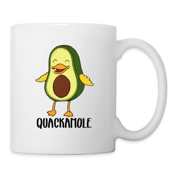 Avocado Duck Funny Pun – Quackamole - Mug - white - Right