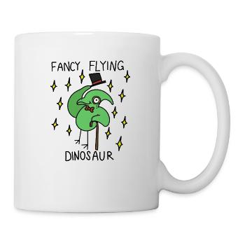dinosaure volant de fantaisie - Mug blanc - blanc - Droite