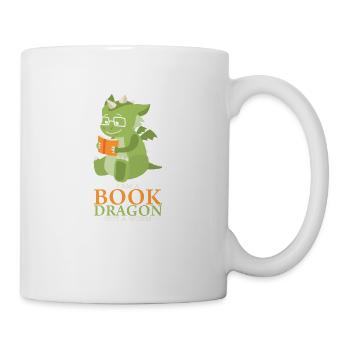 Livre Dragon produit | Copies d'amoureux des livres - Mug blanc - blanc - Droite