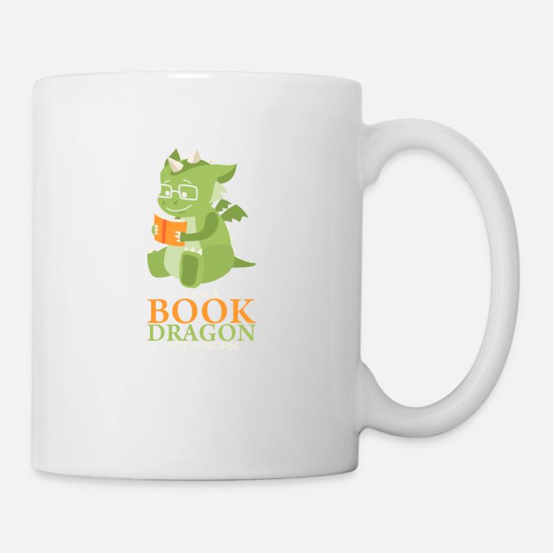 Book Dragon product| Book Lovers prints - Mug - white