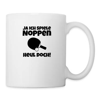Tischtennis Tischtennisspieler Schläger Noppen - Tasse - Weiß - Rechts