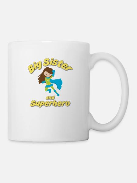 Super soeur grande soeur super soeur grande soeur - Mug blanc - blanc