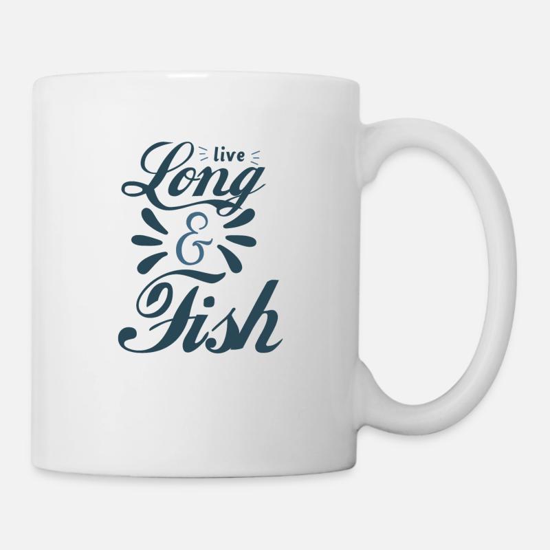 Live long and fish - Mug - white