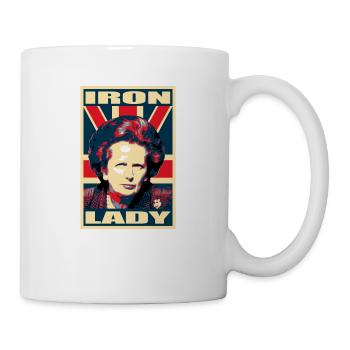 Dame de fer Affiche de propagande Pop Art - Mug blanc - blanc - Droite