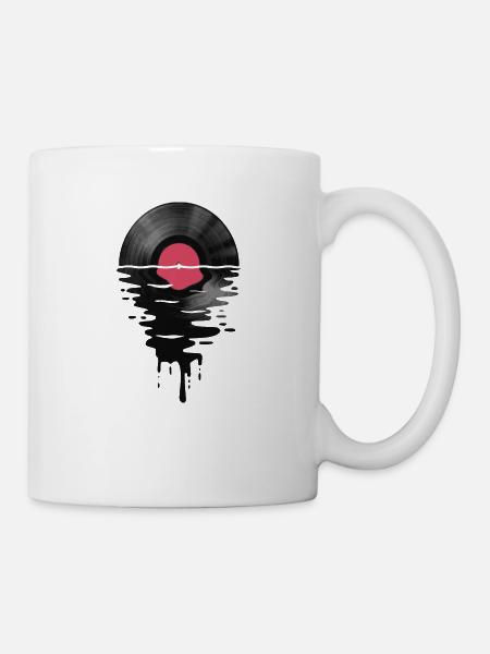 Vinyl LP Record Sunset - Mug - white