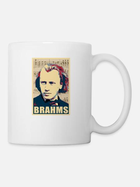 Johannes Brahms - Tasse - Weiß