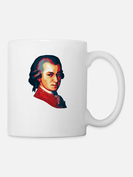 Wolfgang Amadeus Mozart - Mug - white