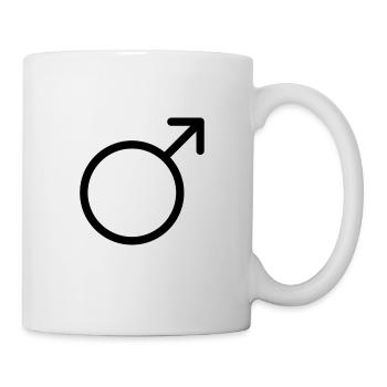 Mars symbol astrology - symbol masculinity man - Mug - white - Right