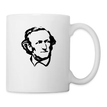 Richard Wagner Black On White - Mug - white - Right