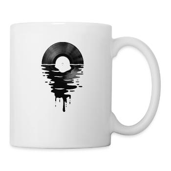 Vinyl LP Record Sunset white - Mug - white - Right