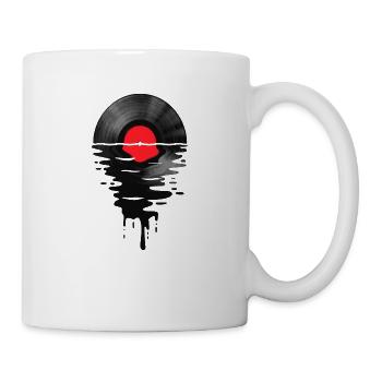 Vinyl LP Record Sunset Red - Mug - white - Right