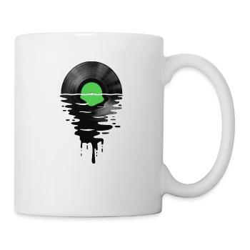 Vinyl LP Record Sunset Green - Mug - white - Right