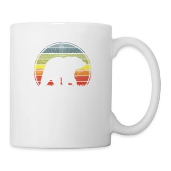 ours Sunset - Mug blanc - blanc - Droite