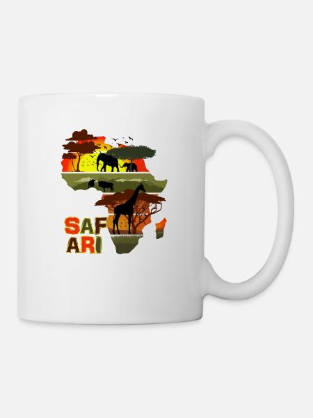 Safari Afrique Sunset - Kop/krus - hvid