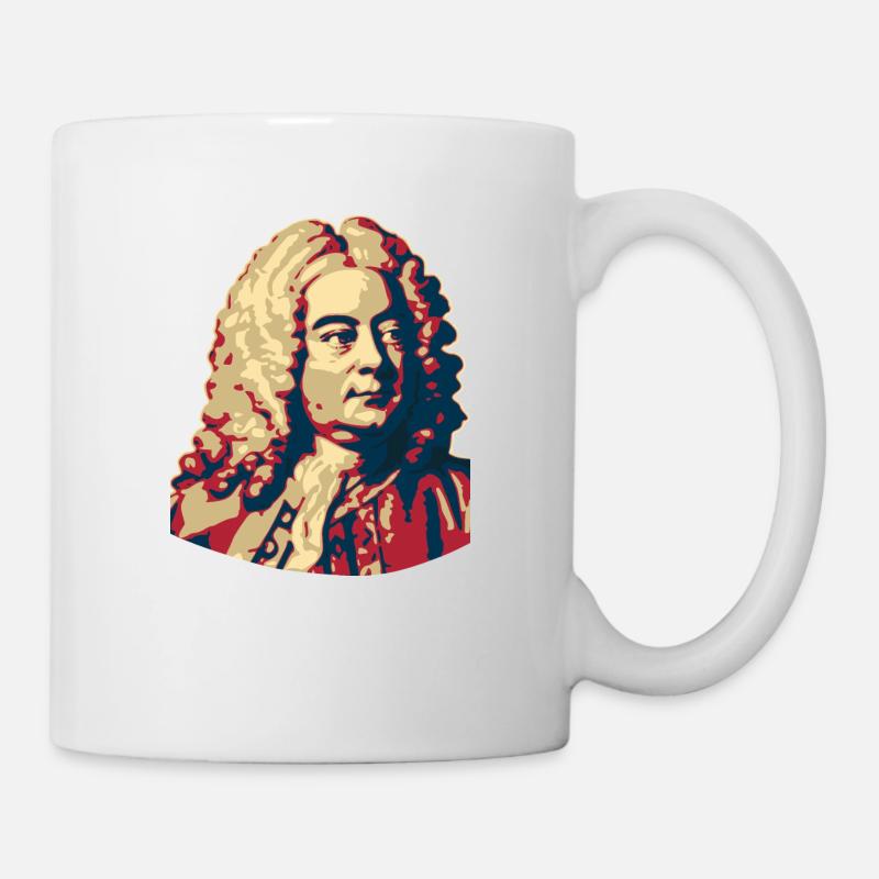 Georg Friedrich Händel - Tasse - Weiß